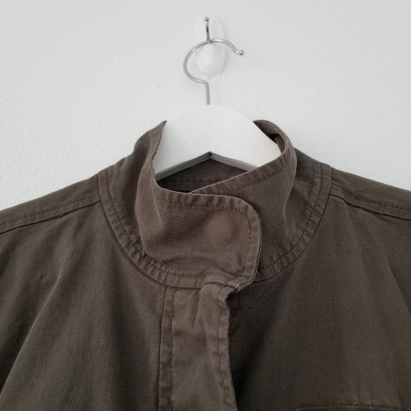 🌸 Hinge Nordstrom 'Expedition' Olive Green Army Utility Cargo Jacket Small - Picture 4 of 8